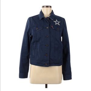 LEVI'S Women's Denim Jacket NFL DALLAS COWBOYS Fan Gift in Medium